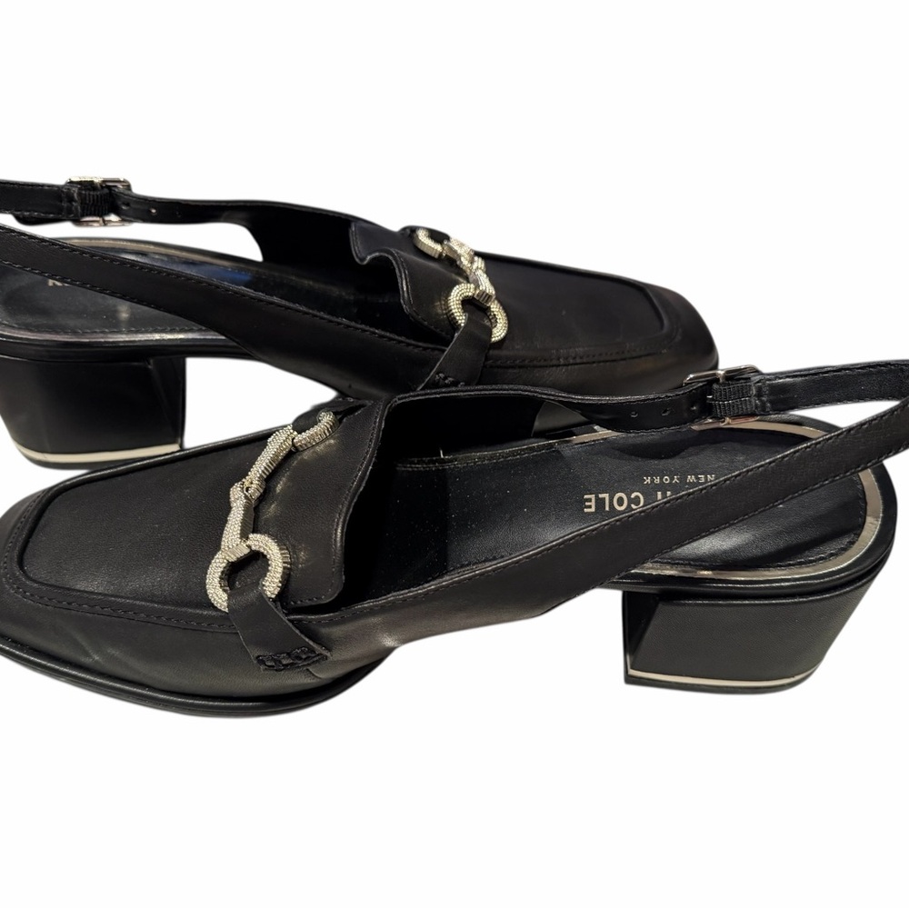 Kenneth Cole Black Slingback Heels